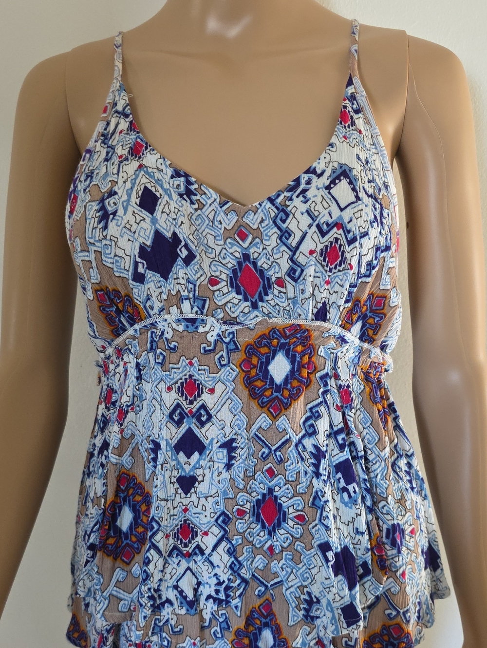 NWT Patrons of Peace Multicolor Boho Blouse Size XS - Picture 2 of 7